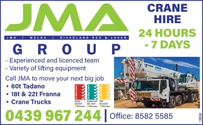 banner image for JMA Crane Hire