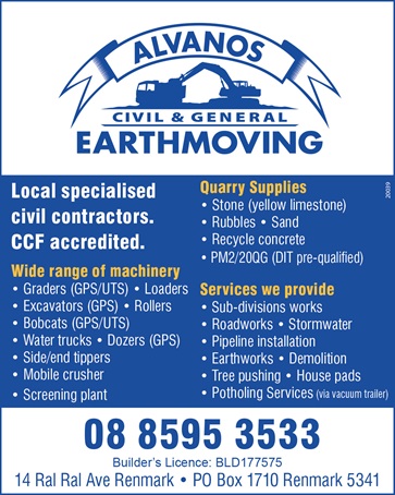 banner image for Alvanos Earthmoving Pty Ltd